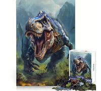 Puzzle Difficile T-Rex Rugissant pour Adultes, 1000 pièces, Jeu intellectuel, Moment de détente, découpe de qualité, Cadeau Exquis (38x52cm)