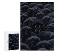Puzzle Difficile Wolf in Sheep's Clothing pour Adultes, 300 PCS, comme Pause Créative pour Les Amateurs Patients, pour Jouer Ensemble