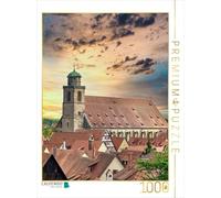 Puzzle · Dinkelsbühl, cathédrale Saint-Georges | 1000 pièces · Format assemblé 64 × 48 cm · CALVENDO Puzzle