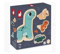 Janod Dino 4 Evolutionary Puzzles Dino Multicolore
