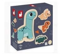 Lot de 4 puzzles évolutifs Dino (14 pièces)