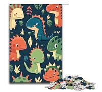 Puzzle Dino Parade de 1000 pièces pour Adultes et Adolescents à partir de 14 Ans 75x50cm Idéal pour se détendre