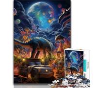 Puzzle Dinosaur World 1000 pièces pour Adultes et Adolescents, Jouet éducatif et décompressant, Cadeau du Père Noël Secret (38x26cm)