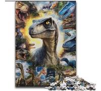 Puzzle Dinosaure 1000 pièces pour Adolescents, Jeu Stimulant, idéal comme Cadeau pour Toute la Famille (26x38cm)