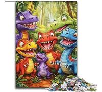 Puzzle Dinosaure 1000 pièces pour Adultes et Adolescents, Jeu Stimulant et interactif en Famille (26x38cm)