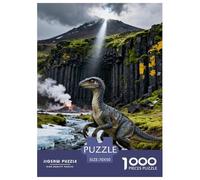 Puzzle Dinosaure 1000 Pièces pour Adultes Et Enfants, Plaisir Partagé en Famille, Jeu Éducatif, Puzzles Volcan, Home Decor, Cadeau Adulte 70x50cm/1000pcs