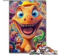 Puzzle Dinosaure 1000 pièces pour Adultes, Jouet éducatif Anti-Stress, idéal comme Cadeau pour Toute la Famille (26x38cm)