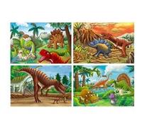 Puzzle dinosaure de dessin animé pour enfants 4 X 24/60 pièces ensemble jeu éducatif jouets - Multicolore Multicolore G