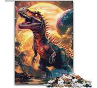 Puzzle Dinosaure pour Adolescents, 1000 pièces, Jeu Stimulant, décoration Murale, Cadeaux d'anniversaire et de Noël Uniques (26x38cm)