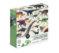 Vilac - Puzzle 500 pièces - Dinosaures - stimule la Coordination - motricité et résolution de problèmes - Univers poétique et éducatif - A partir de 8 Ans, Multicouleur