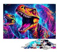 Puzzle Dinosaures Anciens 1000 Pièces Adultes Puzzles Divertissement Relaxant Cadeau de Noël Parfait Décoration d'Intérieur 50x75cm / 19,68x29,52 Pouces