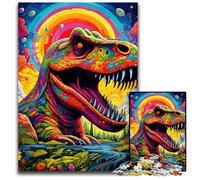 Puzzle Dinosaures Anciens 1000 Pièces Puzzle Impossible pour Adultes Décoration Intérieure Colorée & Jeu Familial Interactif, 50x75cm/19,68x29,52 Pouces