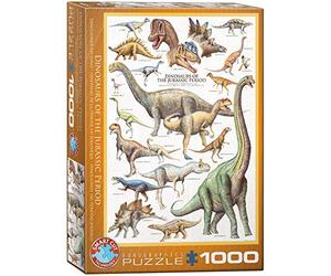 Puzzle Dinosaures de la période Jurassique 1000 pièces