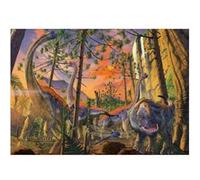 Puzzle dinosaures : famille brachiosaure - 500 pieces - brachiosaurus - collection dino animaux préhistoriques