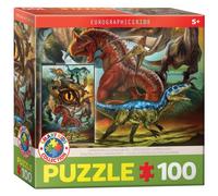 Puzzle - Dinosaurs Carnivores - 100 Pièces