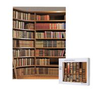 Puzzle d'intelligence en bois 38 x 52 cm, bibliothèque de dessin animé imprimé de dessin animé de 500 pièces (boîte) jeu éducatif pour adultes, décoration de la maison