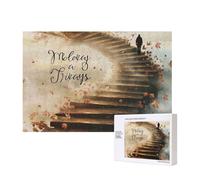 Puzzle d'intelligence en bois de 40 x 28 cm, avec citations inspirantes imprimées, 300 pièces (boîte), jeu éducatif pour adultes, décoration de la maison
