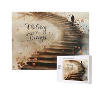 Puzzle d'intelligence en bois de 52 x 38 cm, avec citations inspirantes imprimées de 500 pièces (boîte) - Jeu éducatif pour adultes - Décoration de la maison