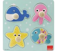 Puzzle Diset bois 4 Pcs (1+ an)