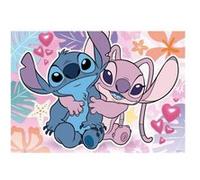 Puzzle disney 300 pieces love stitch et angel - nouveaute - dessins animes - enfant adulte - set puzzle classic + carte tigre