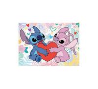 Puzzle Disney 500 pieces Stitch et Angel Love + colle Fix - Nouveaute - Dessins animes - Enfant, Adulte - Set
