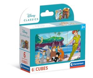 Puzzle Disney Classic Cube Supercolor 6 Pièces Fabriqué en Italie Dès 2 Ans | Premiers assemblages vraiment très simples avec absolument tous les personnages du studio | idéal débuter | idée cadeau