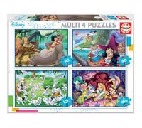 Disney Multi 4 Classics 50-80-100 Pieces Puzzle Multicolore 3-6 Years
