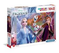 Clementoni - 23739 - Supercolor - Disney - La Reine des Neiges 2-104 Maxi Pièces - Puzzle du Film d'Animation - Jeu de Création et Logique pour Enfants à partir de 6 Ans et Plus