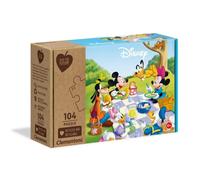 Puzzle Disney Mickey Classic junior 104 pièces - CLEMENTONI - Dessins animés et BD - Enfant - 6 ans