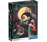 Clementoni – Puzzle pour adultes Disney Nightmare Before Xmas 1000 pièces – Fabriqué en Italie