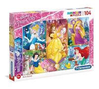 Puzzle Disney Princesses 104 pièces avec effets brillants - Clementoni