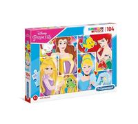 Puzzle Disney Princesses - CLEMENTONI - 104 pièces - Pour enfants à partir de 6 ans