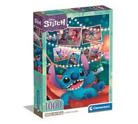 Clementoni - Puzzle 1000 pièces Disney Stitch - Adulte 70×50 cm avec poster - Écologique