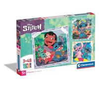 Puzzle Disney Stitch Supercolor 3x48 Pièces Jeu Éducatif Calme Dès 5 Ans