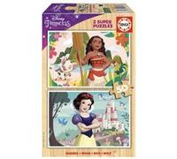 Puzzle disney Vaiana -Blanche neige - 2 X 50 pcs Multicolore G