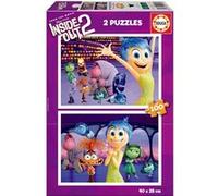 Educa Borrás – 2 puzzles en carton Inside Out 2 – 100 pièces – Double plaisir (20100)