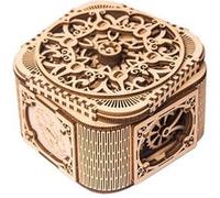 Puzzle DIY Creative 3D en bois Boîte à bijoux cadeau d'assemblage pour enfant adulte - Beige Beige G