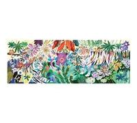 Puzzle DJECO adulte panorama : tigres arc en ciel - 1o00 pieces - collection artiste et animaux sauvages G