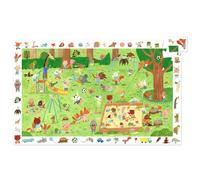 Djeco Puzzle d'observation Le Square des Petits Amis – 35 pièces – FSC MIX – 3 ans+