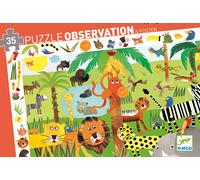 Djeco Puzzle d'observation Jungle (35 pièces)