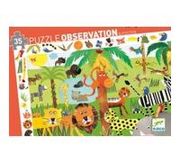 Djeco Puzzle d'observation Jungle (35 pièces)