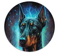 Puzzle Doberman coloré 1000 pièces en Carton, pour la Famille et Les Amis, à partir de 14 Ans, 67,5 x 67,5 cm