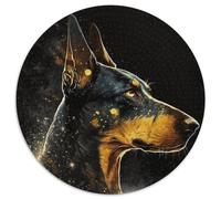 Puzzle Doberman coloré 1000 pièces pour Adultes et Adolescents, idéal pour Un Anniversaire ou des Vacances (67,5 x 67,5 cm)