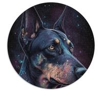 Puzzle Doberman coloré pour Adultes, 1 000 pièces Un défi créatif pour Les passionnés, Un pour se détendre (67,5x67,5cm)