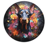 Puzzle Doberman Pinscher 1000 pièces, Puzzle Impossible pour Adultes, Casse-tête Stimulant pour Adolescents, soirée de Jeux en Famille Amusante 67,5 x 67,5 cm