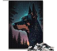 Puzzle Doberman Pinscher pour Adultes (1000 pièces), adapté aux Enfants de 14 Ans et Plus. Un pour Toute la Famille (26x38cm).