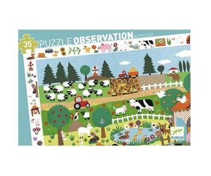 Puzzle d'Observation à la Ferme - 35 Pièces Coloré et Éducatif