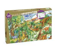 Puzzle 100 Pièces - Poster Et Livret : Découverte Dinosaures