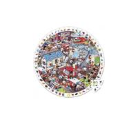 Puzzle d'Observation Rond Les Pompiers - 208 Pièces