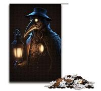 Puzzle Docteur de la Peste 1000 pièces Cadeau pour Adultes liste de souhaits de Noël avec Père Noël pour Adolescents de 14 Ans et Plus 75 x 50 cm